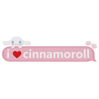 [ Free UGC]  I <3 Cinnamoroll Text thumbnail