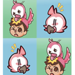 Biggest fan flamingo group