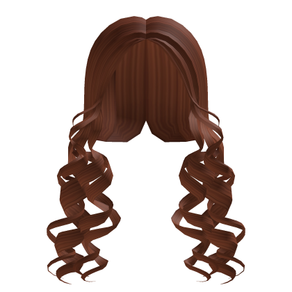 Ginger Long Curly Hair Roblox item