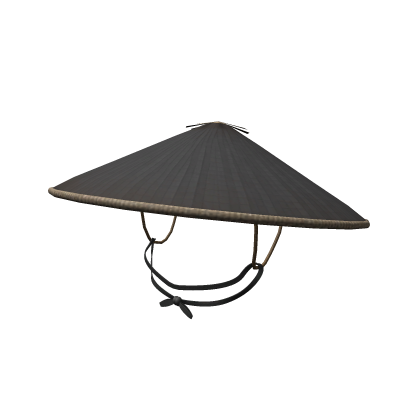 Black Bamboo Hat Roblox item