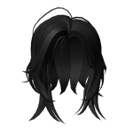 Black Medium Length Layered Hair