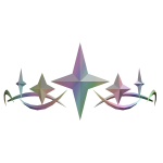 Pastel Rainbow Star Crown