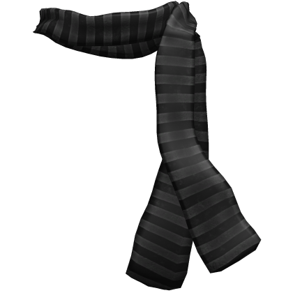 black & grey striped vkei scarf (1.0)