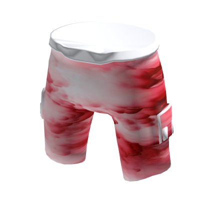 Red & White Cloud Shorts thumbnail