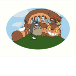 Totoro and Cat bus