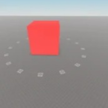 game where you die after touching a big red cube