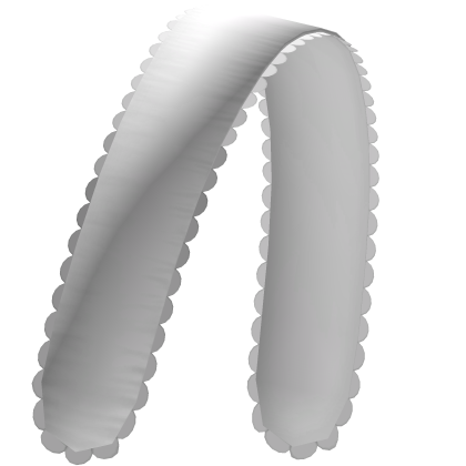 white ruffled doll cottage headband Roblox item