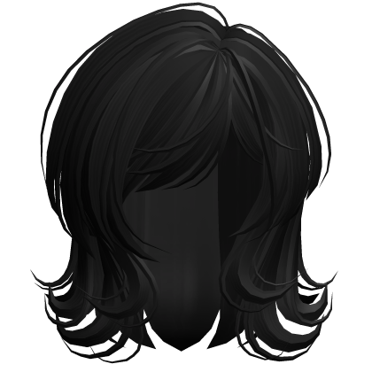 Scene 2000s Darling Wolfcut Black Roblox item