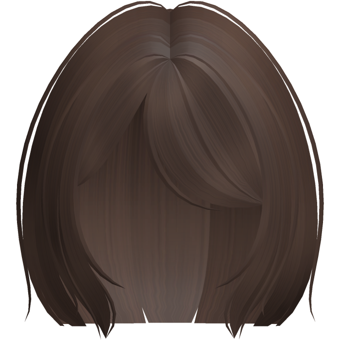 ♡ short hime-cut anime hair in brown ୧