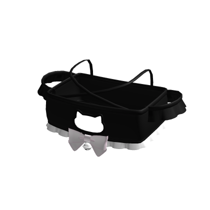 ♡ cute black cat top with pink bow