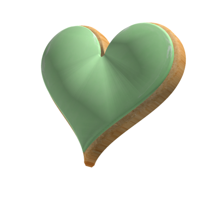 Light Green Heart Cookie