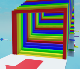 Obby but you're a box !
