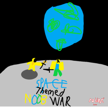 SPACE THEMED NOOB WAR (MAN FACE UPDATE)