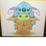 stitch and baby yoda luvers