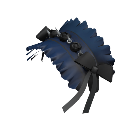 Goth Spiked Headband - Blue Black Roblox item