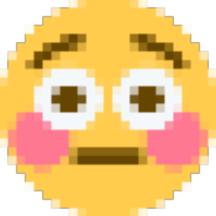 Pixel Flushed Emoji Roblox decal