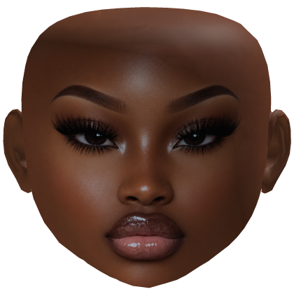 IMANI I Dark Skin Baddie Mesh Makeup Glossy Lips Roblox item
