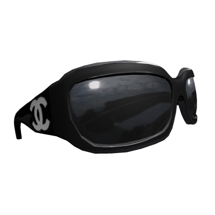 Luxury oval sun / glasses black version Roblox item