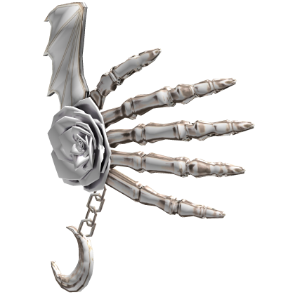 Vampiric Scary Skeleton Rose Hand