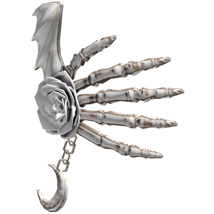 Vampiric Scary Skeleton Rose Hand