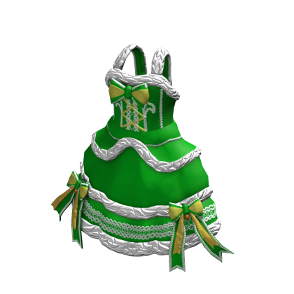 Cute Magical Christmas Dress | Bright Green thumbnail