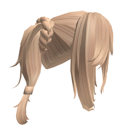 Braided Blonde hair and bangs Roblox item