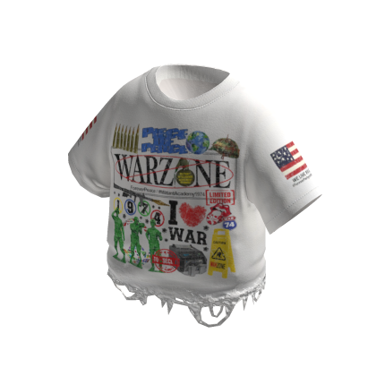 Warzone White T Shirt thumbnail