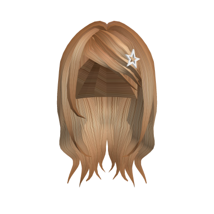y2k grunge blonde hair with cute star hairclips Roblox item