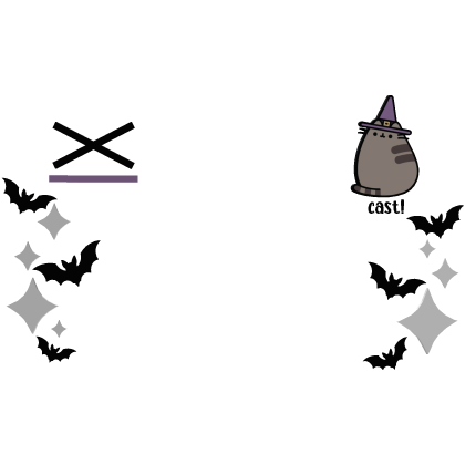 ♡ : cute halloween witch pusheen hairclip