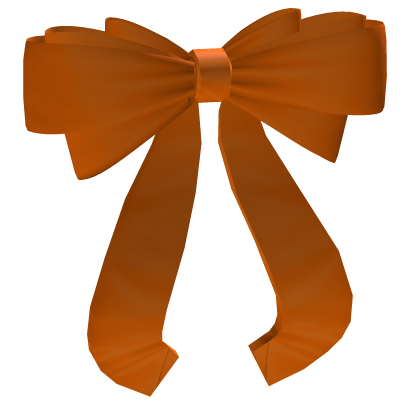 M$| Orange Satin Hair Bow Roblox item