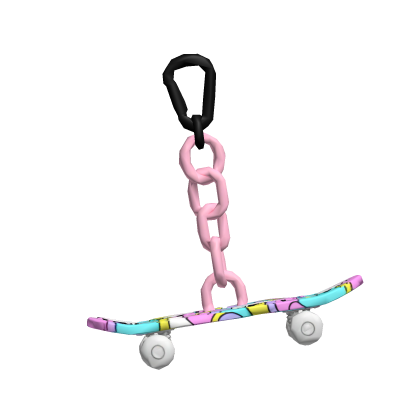 Skateboard Keychain
