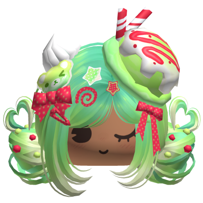 ♡ Ice Cream Girly Buns (Lime Soda)