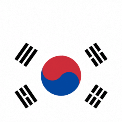 South Korea Flag Background 대한민국 국기