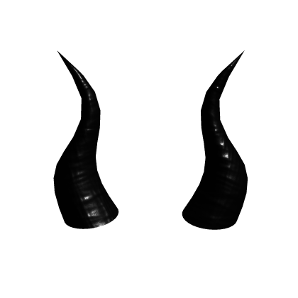 Black Halloween Horns