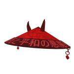 Ruby Lightning Oni Samurai Hat
