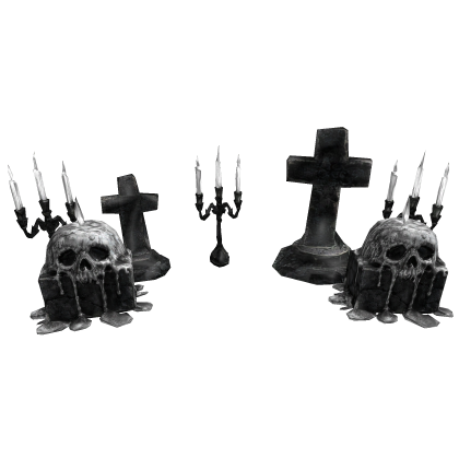 Wax Skull Grave Cemetery | Black