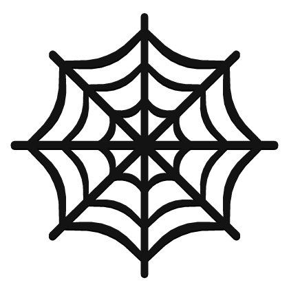 Halloween Spider Web Hair Clip (L) 🕸️