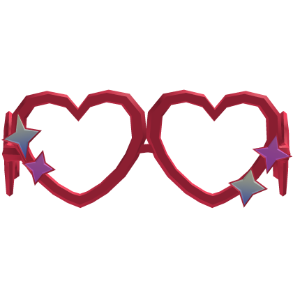 Pink Heart Glasses Sparkle Ralsei