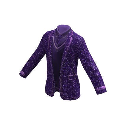 Sparkling Party Suit Jacket | Purple