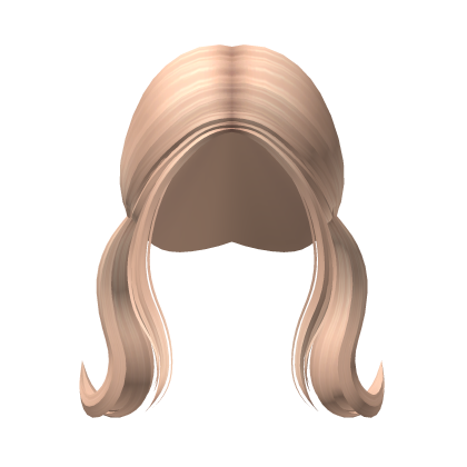 Cute Short Curled Aesthetic Pigtails (Blonde) Roblox item