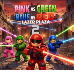 Pink vs Green vs Blue vs Red Lazer Plaza 2: Castle icon
