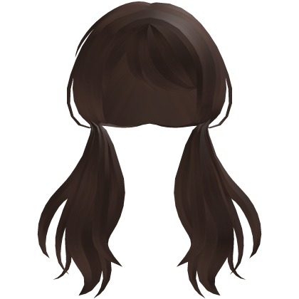  ‧ ˚ ♡ cute brown anime dollie twin pigtails Roblox item