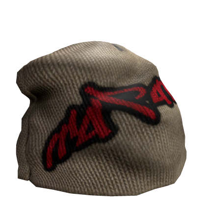 cream graffiti beanie #swagskool