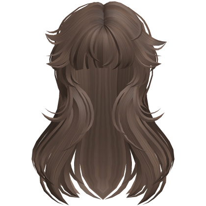 Messy Anime Grunge Hair (Brown) Roblox item