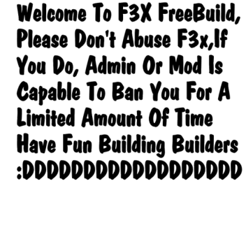 F3x FreeBuild (Read Description)