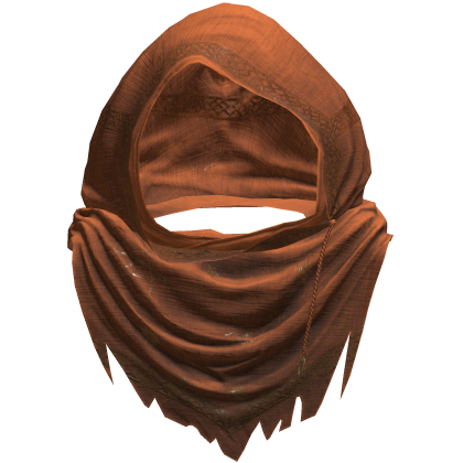 Orange Sorcerer Distressed Rune Hood
