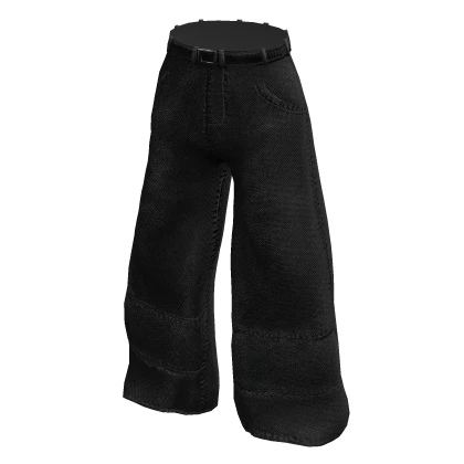 Black Y2K Denim Jeans | Roblox Item - Rolimon's