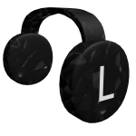 Black Sparkle Time Clockwork Headphones