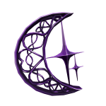 Amethyst Moon Hairpin