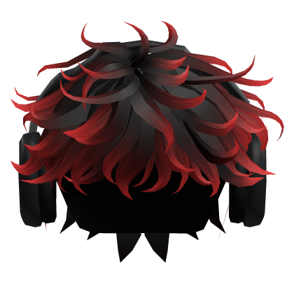 Curly Cool Boy Hair w/ Headphones in Black&Red